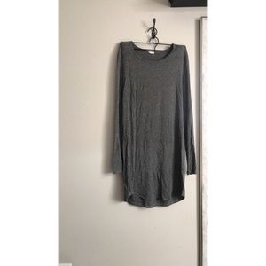 Grey Long Sleeved Dress